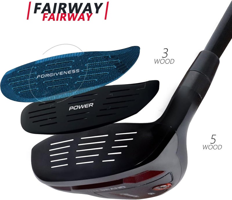 POSSOT Golf Fairway Wood, 3/5 Wood with Graphite Shafts for Man's, Golf Club with Premium Regular and Stiff Flex Shaft, Right Handed - Image 5